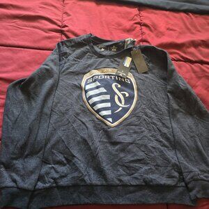 Woman Antigua MLS KC Sporting Sweatshirt- XL